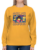 Japanese Streetwear Emoji - Geisha, Sushi, Ramen, Fuji Women's Sweatshirt