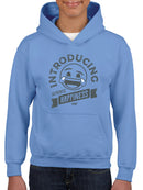 Introducing Happiness - Retro Laughing Emoji Youth's Hoodie