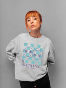 Gemini Twins Emoji  - Zodiac Art Design Women's Sweatshirt