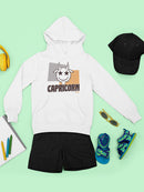 Capricorn Zodiac Graphic - Retro Goat Symbol Design Youth's Hoodie