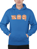 Celestial Joy Icons - Retro Cosmic Emojis Men's Hoodie