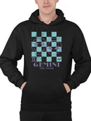 Gemini Twins Emoji  - Zodiac Art Design Men's Hoodie