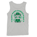 Happy Saint Catricks Day Cute Leprechaun Cat Design Men's Tank Top