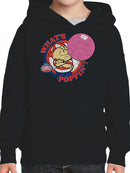 Officially Licensed Dubble Bubble What's Poppin' Gum Cartoon Youth's Hoodie