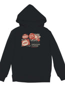 Officially Licensed Dubble Bubble Retro Gum Packaging Design Youth's Hoodie