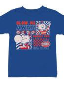 Officially Licensed Dubble Bubble Retro Gum Artwork Youth's T-shirt