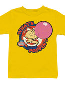 Officially Licensed Dubble Bubble What's Poppin' Vintage Gum Cartoon Youth's T-shirt