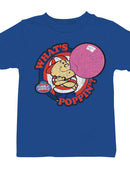 Officially Licensed Dubble Bubble What's Poppin' Vintage Gum Cartoon Youth's T-shirt