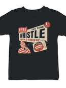 Officially Licensed Dubble Bubble Retro Whistle Ad Youth's T-shirt