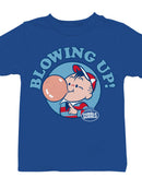 Officially Licensed Dubble Bubble Blowing Up with Dubble Bubble Youth's T-shirt