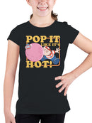 Officially Licensed Dubble Bubble Pop It Like It's Hot Bubble Gum Youth's T-shirt