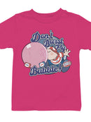 Officially Licensed Dubble Bubble Don't Burst My Bubble - Retro Design Youth's T-shirt