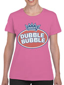 Officially Licensed Dubble Bubble Logo Design Women's T-shirt