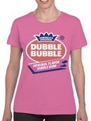 Officially Licensed Dubble Bubble Original Flavor Logo Women's T-shirt