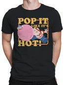 Officially Licensed Dubble Bubble Pop It Like It's Hot Gum Men's T-shirt