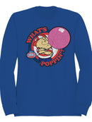 Officially Licensed Dubble Bubble What's Poppin' Vintage Gum Cartoon Men's Sweatshirt