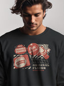 Officially Licensed Dubble Bubble Retro Gum Packaging Design Men's Sweatshirt