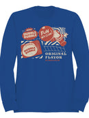 Officially Licensed Dubble Bubble Retro Gum Packaging Design Men's Sweatshirt