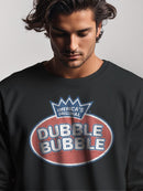 Officially Licensed Dubble Bubble Logo Design Men's Sweatshirt