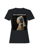 Girl with a Dad Joke Earring Women's T-shirt