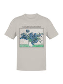 Vincent Van Gogh Irises Art Men's T-shirt