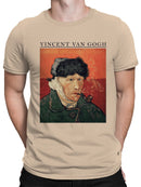 Van Gogh Self-Portrait with Pipe Men's T-shirt