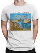 Van Gogh's Langlois Bridge Scene Men's T-shirt