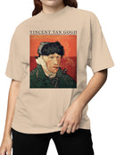 Van Gogh Self-Portrait with Pipe Women's T-shirt