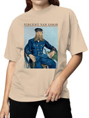 Van Gogh Postman Portrait Artwork Women's T-shirt