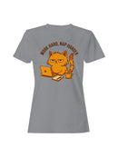 Work Hard Nap Harder Cat Design Women's T-shirt