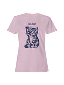 Playful Kitty "Oh, Hai" Design Women's T-shirt