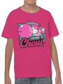 Officially Licensed Dubble Bubble License to Chew Bubble Gum Youth's T-shirt