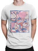 Officially Licensed Dubble Bubble Fun Comic Art Men's T-shirt