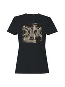 Bowling Penguins Vintage Scene Women's T-shirt
