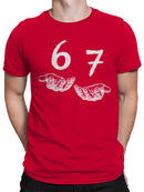 Hands Offering Numbers 6 and 7 Men's T-shirt