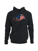 Patriotic American Hot Rod Design Men's Hoodie