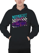 Midnight Drift Racing Graphic Men's Hoodie