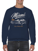 Miami 1989 Classic Car Design Men's Sweatshirt