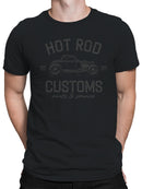 Vintage Hot Rod Customs Logo 1977 Men's T-shirt
