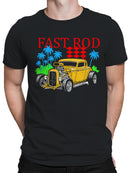 Fast Rod Vintage Car Graphic Men's T-shirt