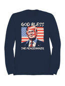 God Bless The Peacemaker Design Men's Sweatshirt
