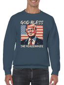 God Bless The Peacemaker Art Men's Sweatshirt