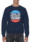 Thank You President Trump Men's Sweatshirt