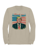 Thank You President Trump Art Women's Sweatshirt