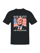 God Bless The Peacemaker Design Men's T-shirt
