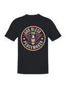 God Bless the Peacemaker Emblem Men's T-shirt