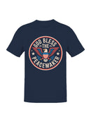 God Bless the Peacemaker Emblem Men's T-shirt