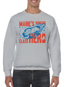 Maine's Working Class Hero Oyster Men's Sweatshirt