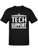 White House Tech Support Elon Musk's Doge Initiative Men's Black T-shirt