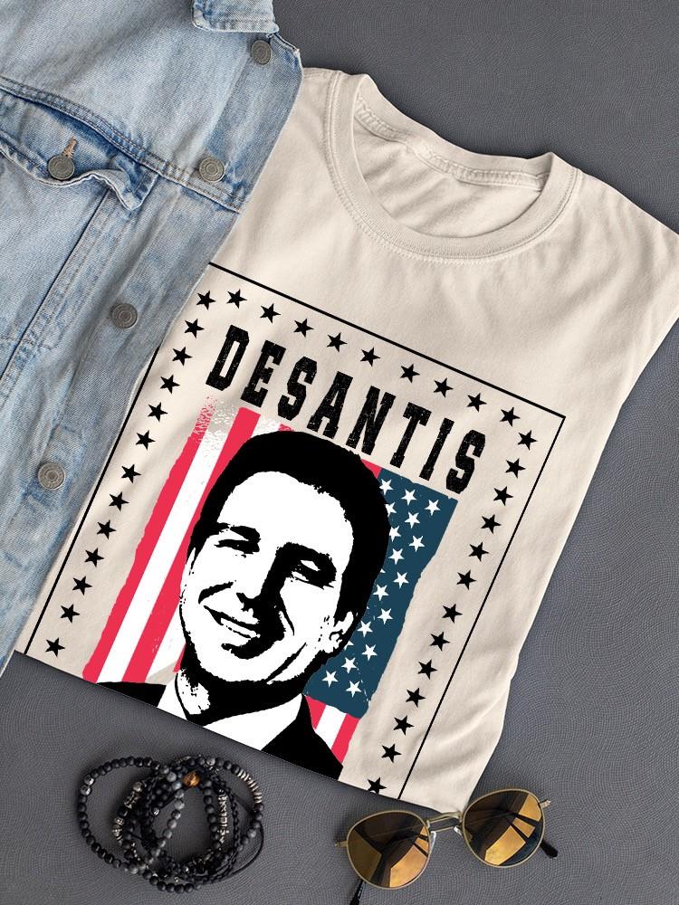 Desantis American Flag 2024 T-shirt -SmartPrintsInk Designs